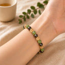 Citrine Pyrite & Green Aventurine Bracelet Alternate beads (Luck and Abundance) Money Magnet Bracelet