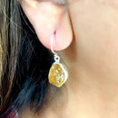 Citrine Earrings in Silver