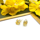 Raw Citrine earrings