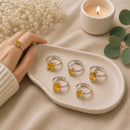 Citrine crystal silver rings - Healing crystal jewelry by Talk to crystals