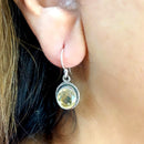 Citrine Earrings in Silver
