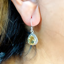 Citrine Earrings in Silver