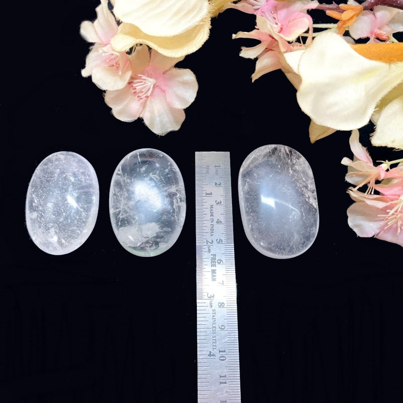 Clear Quartz Palmstone (Energy Amplification)