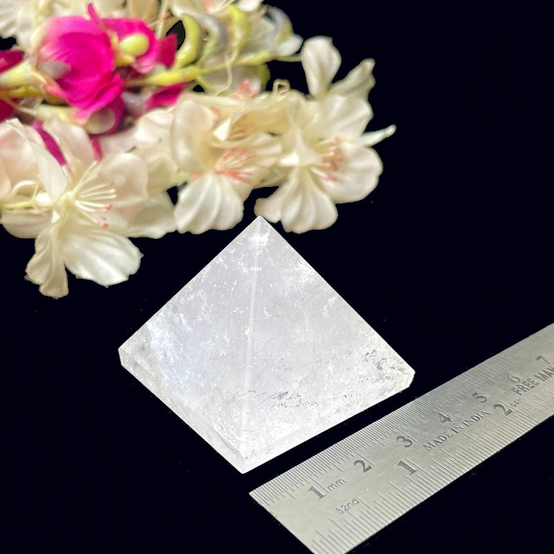 Clear Quartz Pyramid (Meditation & Amplification)