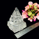 Shree (Shri) Yantra in Clear Quartz (Meditation & High Vibrations)