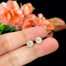 Clear Quartz Earrings in Silver