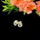 Clear Quartz Earrings in Silver