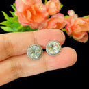 Clear Quartz Earrings in Silver