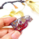 Red Crazy Lace Agate Slice (Happiness & Positivity)