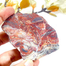 Red Crazy Lace Agate Slice (Happiness & Positivity)