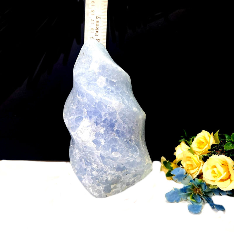 Blue Calcite Twisted Flames (Communication)