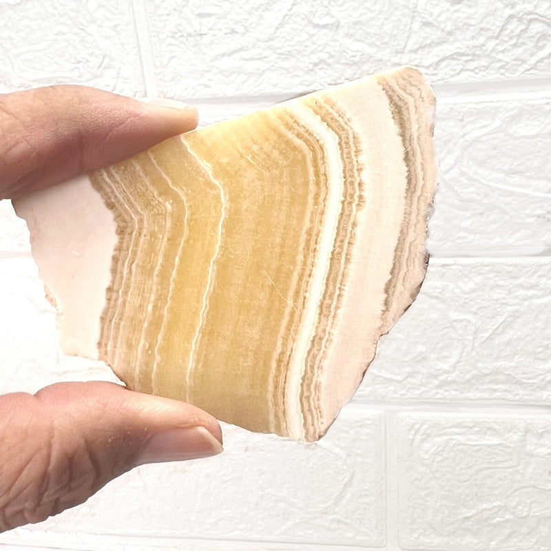 Yellow Lace Agate Slice
