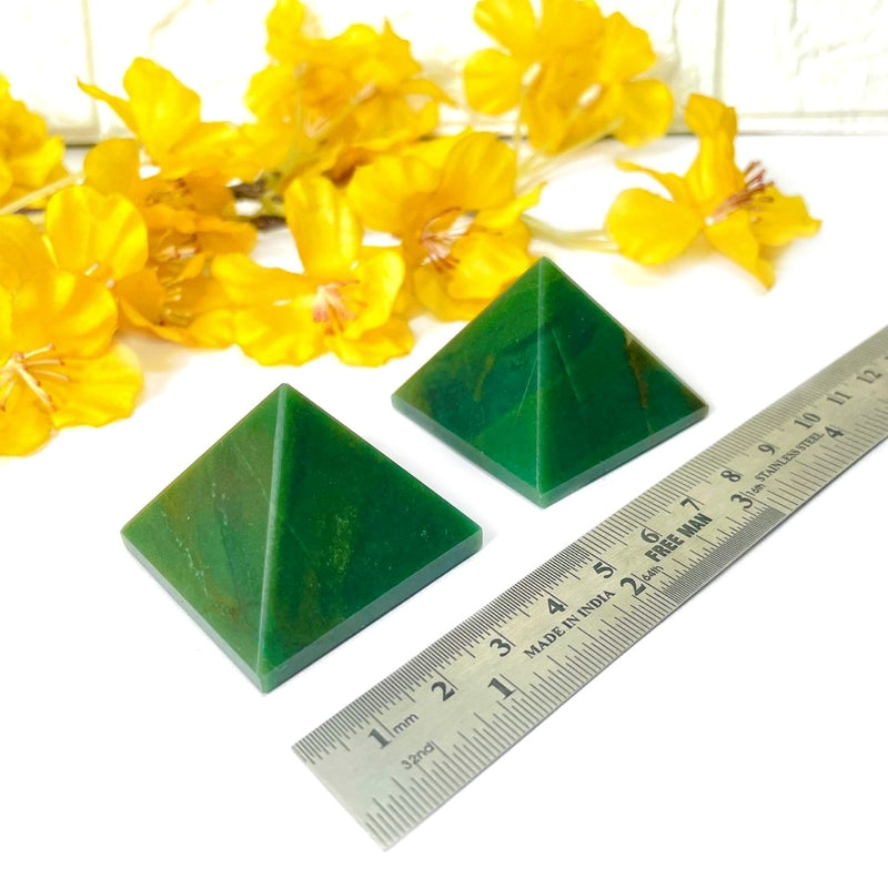 Dark Green Aventurine Pyramid (Growth & Opportunities)