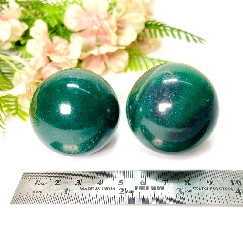 Dark Green Aventurine Sphere (Abundance & Growth)