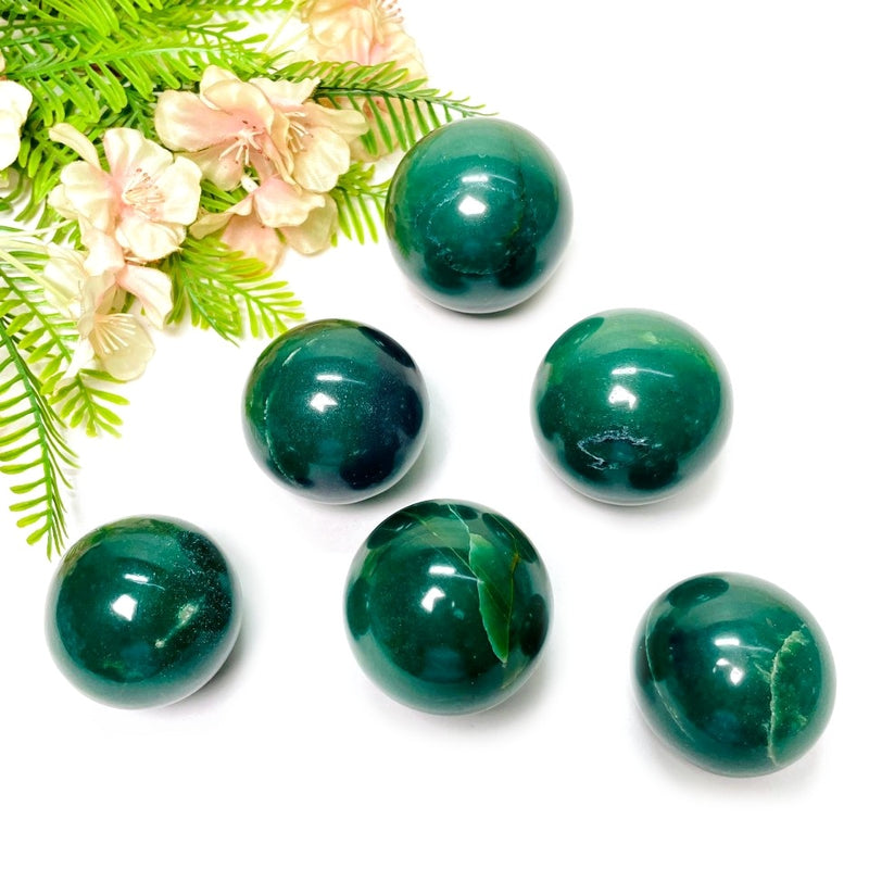 Dark Green Aventurine Sphere (Abundance & Growth)