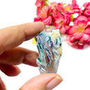 Dendritic Copper Chrysocolla on Chalcedony Slices