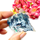 Dendritic Copper Chrysocolla on Chalcedony Slices