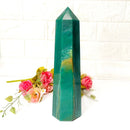 Large Dark Green Aventurine Towers (Luck and Love)