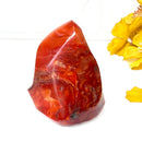 Small Carnelian Twisted Flames (Creativity & Passion)