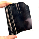 Midnight Lace Obsidian Slice (Protection & Hope)