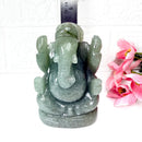 Large Ganeshas in Green Aventurine (Abundance)