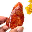 Small Carnelian Twisted Flames (Creativity & Passion)