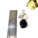 Saffordite / Chintamani and Herkimer Diamond Quartz Pendant in Silver