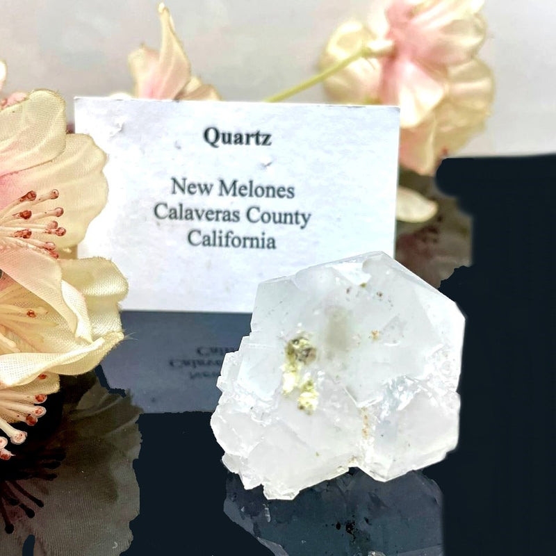 Clear Quartz Elestial-Twin Mineral Specimen (California, USA)