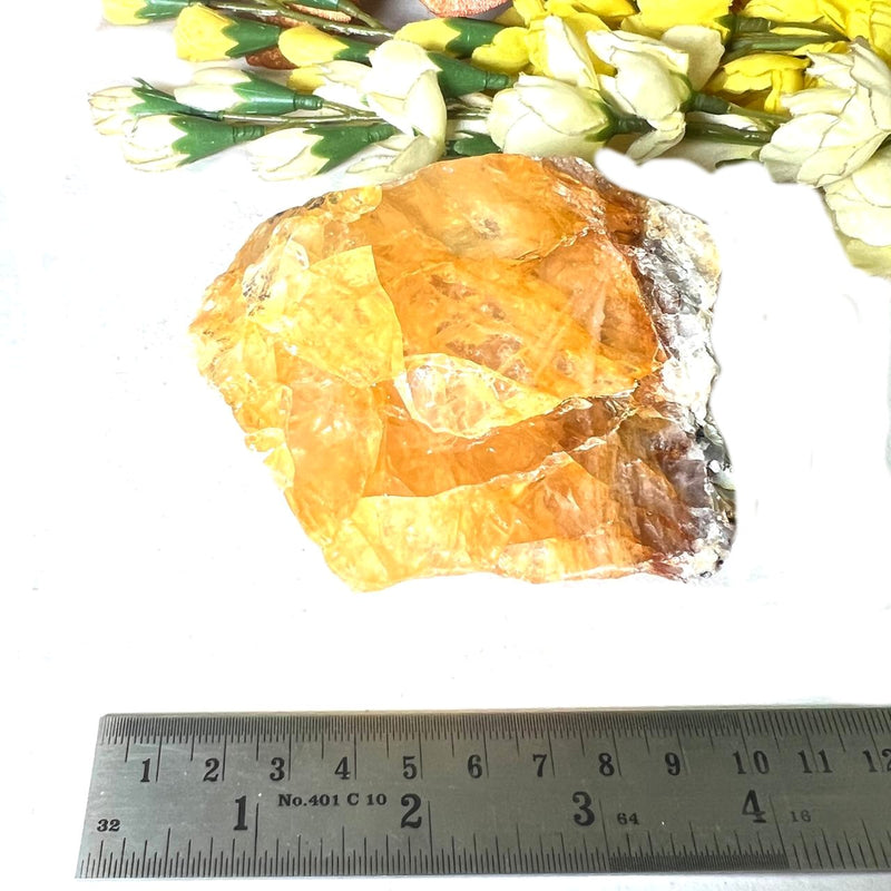 Golden Healer/Hematoid Quartz One Side Polished Rough