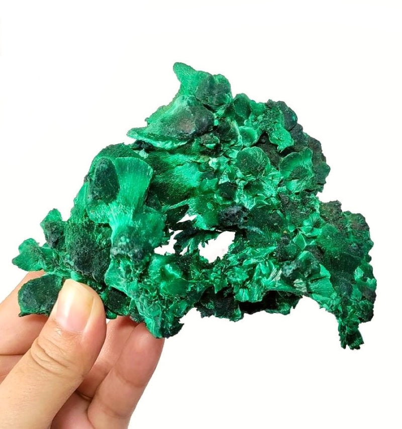 Large Abstract Fibrous Malachite Specimen