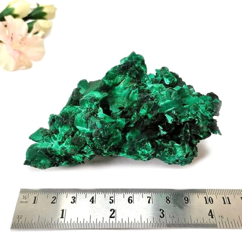 Large Abstract Fibrous Malachite Specimen