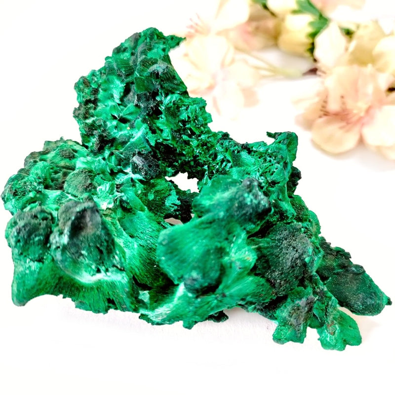 Large Abstract Fibrous Malachite Specimen