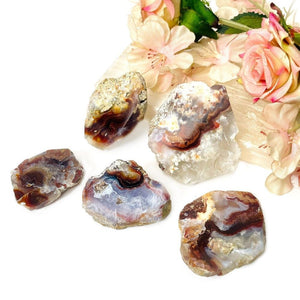 Fire Agate Slices (Protection & Creativity)