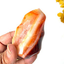 Small Carnelian Twisted Flames (Creativity & Passion)