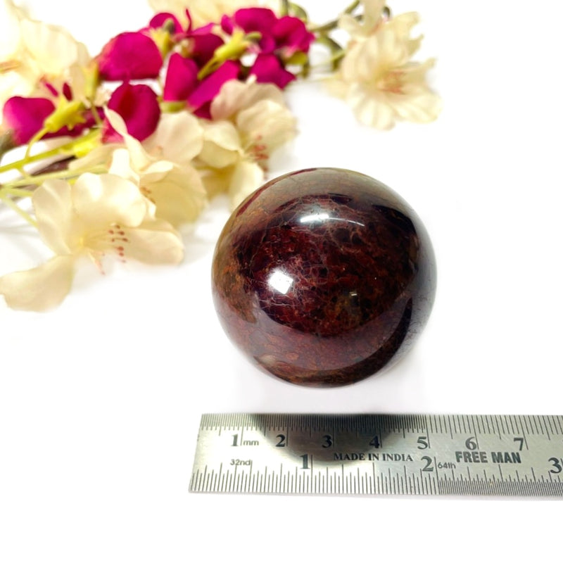 Garnet Sphere (Strength & Commitment)