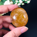 Golden Healer/Hematoid Quartz Palmstones (Prosperity & Well-Being)