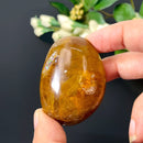 Golden Healer/Hematoid Quartz Palmstones (Prosperity & Well-Being)