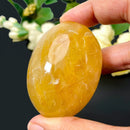 Golden Healer/Hematoid Quartz Palmstones (Prosperity & Well-Being)