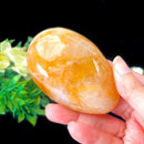 Golden Healer/Hematoid Quartz Palmstones (Prosperity & Well-Being)