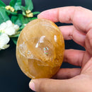 Golden Healer/Hematoid Quartz Palmstones (Prosperity & Well-Being)