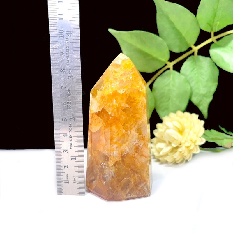 Golden Healer/Hematoid Quartz Towers (Prosperity & Well-Being)