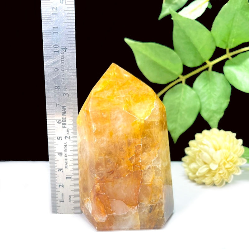 Golden Healer/Hematoid Quartz Towers (Prosperity & Well-Being)