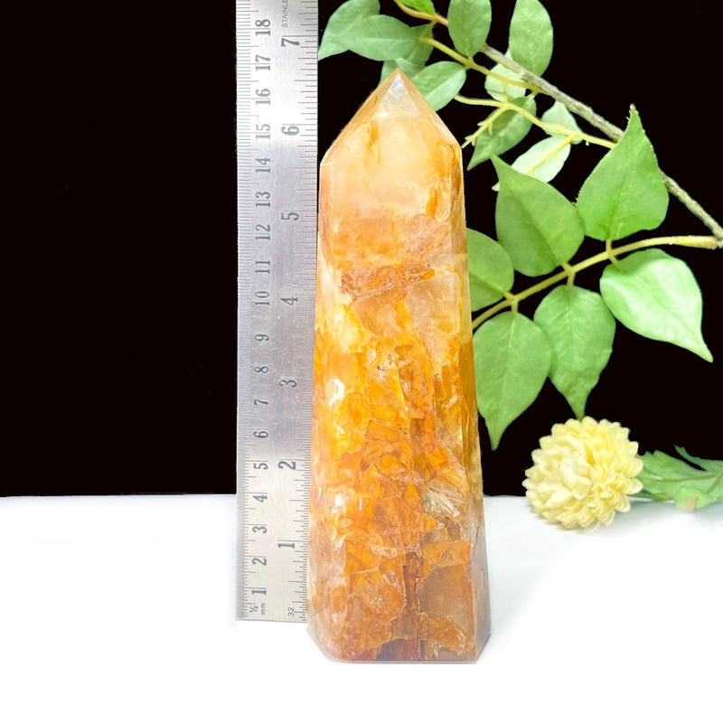 Golden Healer/Hematoid Quartz Towers (Prosperity & Well-Being)