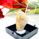 Golden Rutile Quartz Mineral Specimen (Brazil)