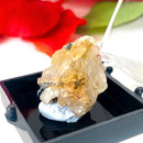 Golden Rutile Quartz Mineral Specimen (Brazil)