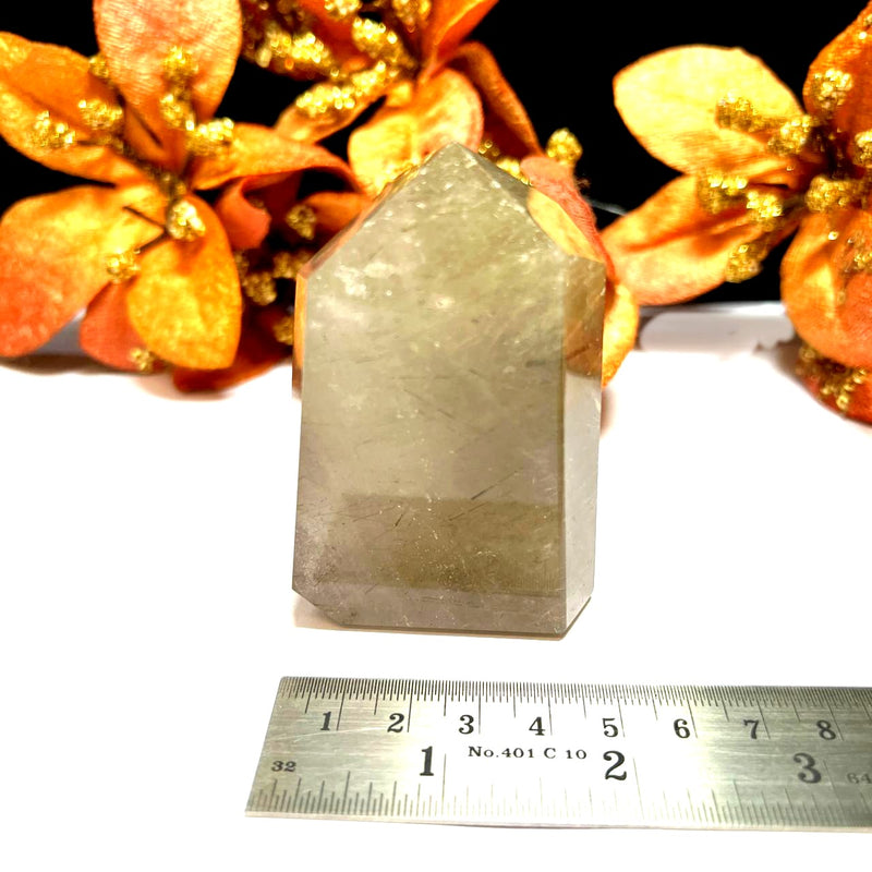 Golden and Green Rutile Quartz Free Forms (Transition)