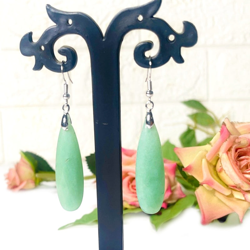 Green Aventurine Earrings (Luck & Abundance)