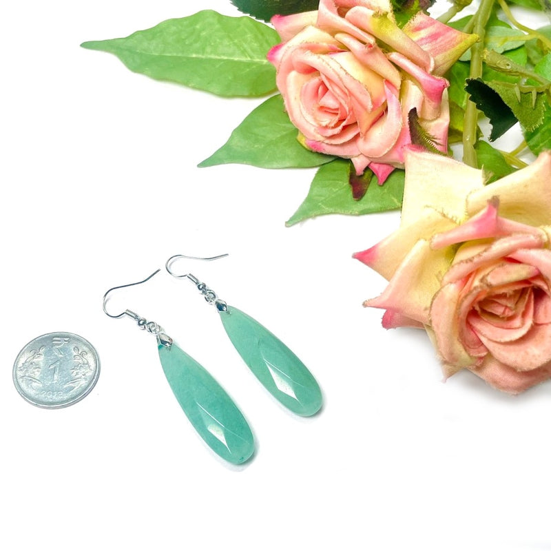 Green Aventurine Earrings (Luck & Abundance)