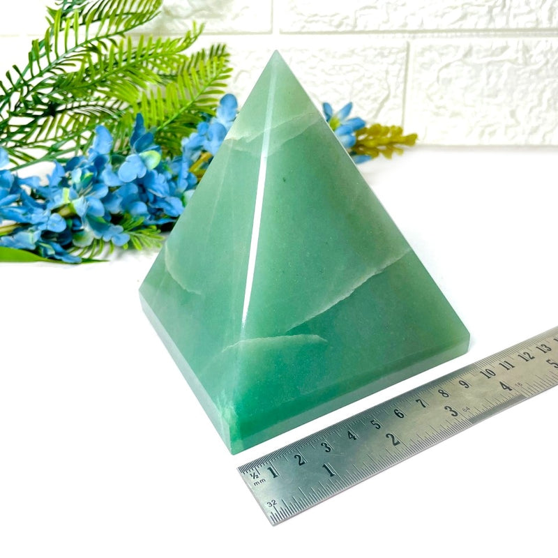 Green Aventurine Pyramid (Luck & Abundance)