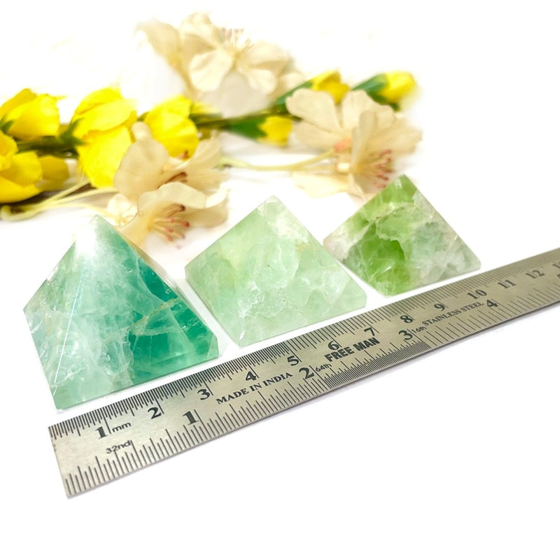 Green Fluorite Pyramid (Focus & Growth)